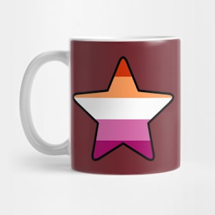 Lesbian Pride Star Mug